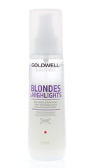 Divfāžu izsmidzināms serums, kas piešķir matiem spīdumu Goldwell Dualsenses Blondes &amp; Highlights, 150 ml цена и информация | Распылите крем-спрей на волосы на расстоянии 20-25 см, расчешите их расческой. | 220.lv