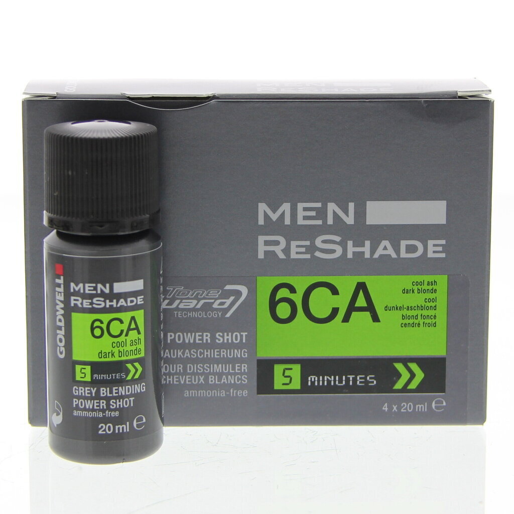 Matu krāsa Goldwell Men Reshade 6CA Cool Ash Dark Blonde 4 x 20 ml cena un informācija | Matu krāsas | 220.lv