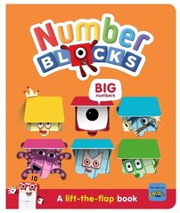 Numberblocks Big Numbers: A Lift the Flap Book cena un informācija | Grāmatas mazuļiem | 220.lv