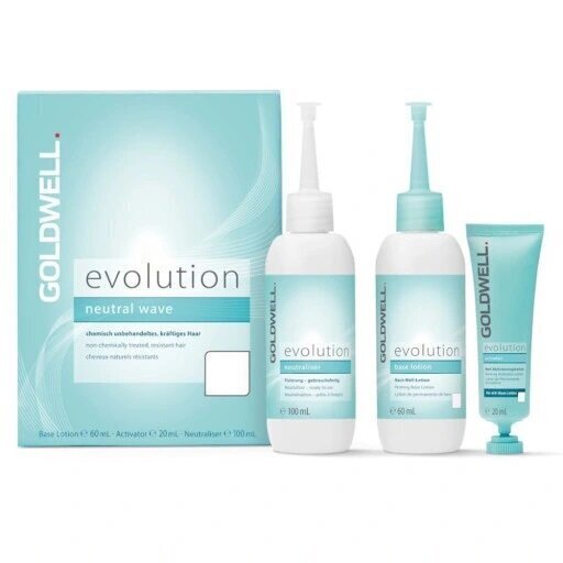 Ķīmiskais matu cirtošanas komplekts Goldwell set Evolution Natural Wave Type 0: bāzes losjons, 60 ml + aktivizējošs losjons, 100 ml + fiksators, 20 ml цена и информация | Matu veidošanas līdzekļi | 220.lv