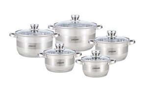 Кастрюли Maestro MR-2220 A set of pots of 10 elements цена и информация | Кастрюли, скороварки | 220.lv