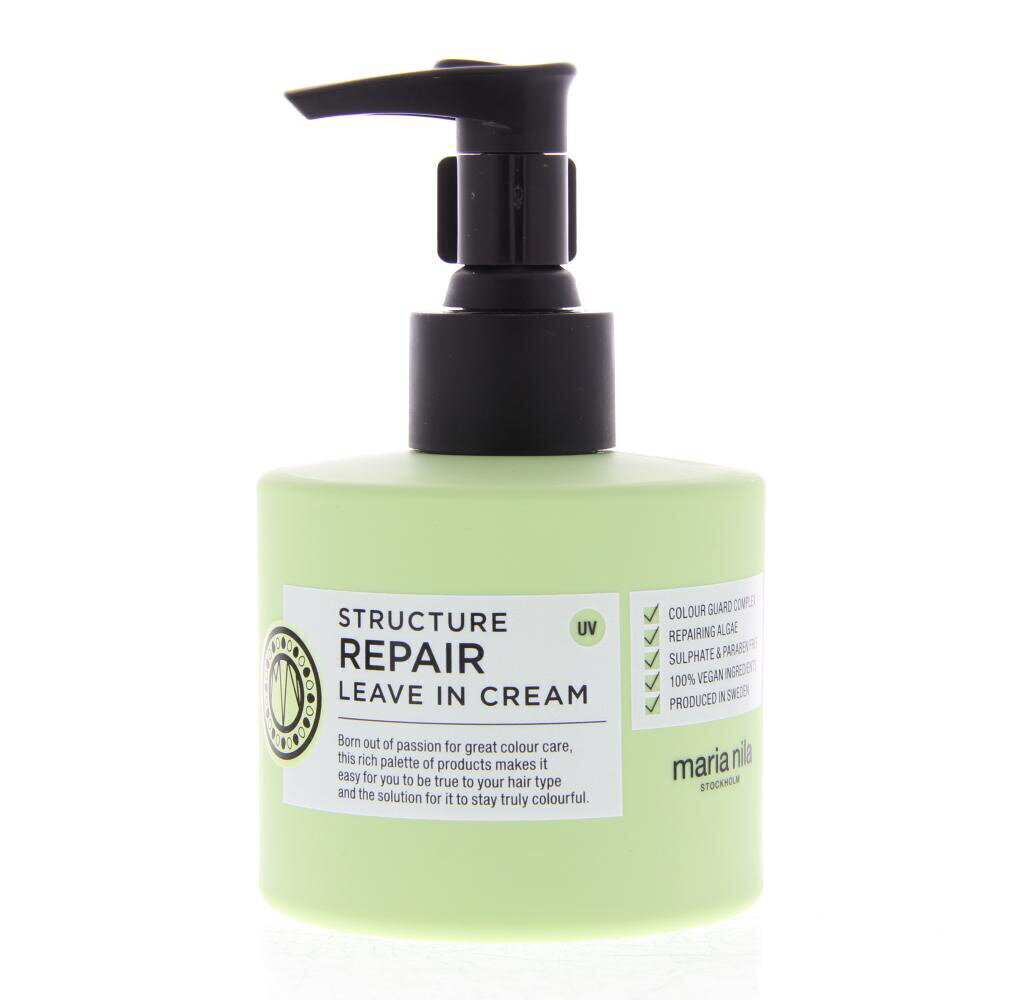 Matu krēms Maria Nila Structure Repair Leave In Cream, 200 ml цена и информация | Matu veidošanas līdzekļi | 220.lv