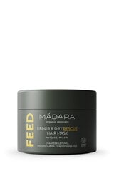 Barojoša matu maska ​​Madara Feed Repair &amp; Dry Rescue, 180 ml цена и информация | Средства для укрепления волос | 220.lv