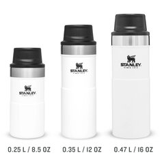 Termokrūze The Trigger-Action Travel Mug Classic 0,25L balta cena un informācija | Termosi, termokrūzes | 220.lv