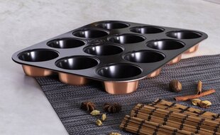 BerlingerHaus форма для выпечки кексов Rosegold Metallic Line, 12 шт цена и информация | Формы, посуда для выпечки | 220.lv