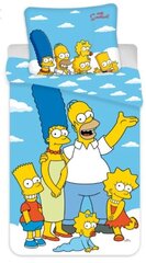 Bērnu gultas veļas komplekts The Simpsons, 140x200 cm, 2 daļas cena un informācija | Bērnu gultas veļa | 220.lv