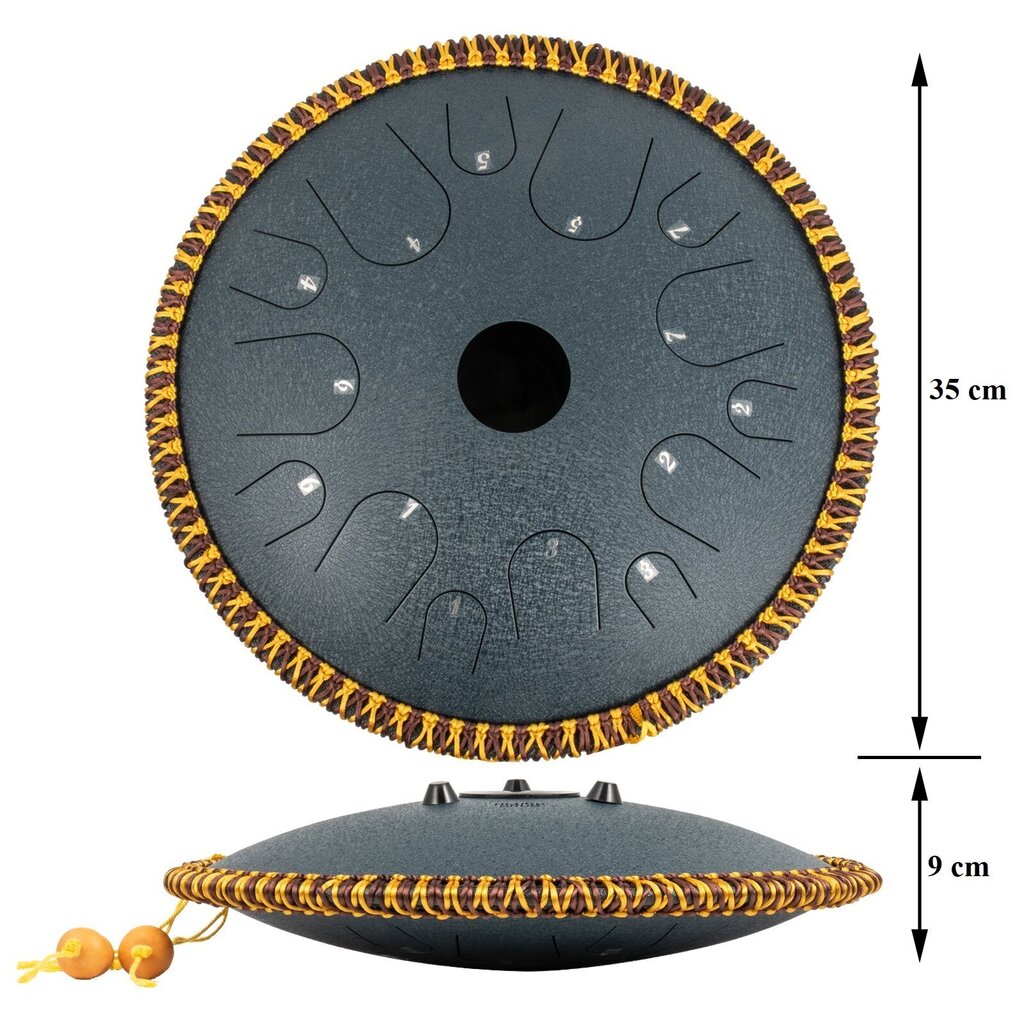 Vevor tērauda mēles cilindrs 14 toņi 36 cm cena un informācija | Sitamie instrumenti | 220.lv