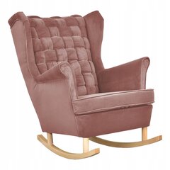 Ģimenes mēbeles Carol šūpuļkrēsls skandināvu netīri rozā krāsā цена и информация | Кресла в гостиную | 220.lv