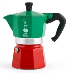 Espresso kanna Bialetti Moka Express Italia 6 tasītēm cena un informācija | Kafijas kannas, tējkannas | 220.lv