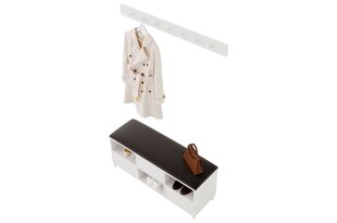 Balts Skandica RIVA drēbju pakaramais / platums 120 cm cena un informācija | Drēbju pakaramie | 220.lv