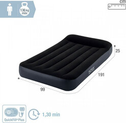 Piepūšams matracis Intex Air Bed, 99x25x191 cm цена и информация | Надувные матрасы и мебель | 220.lv