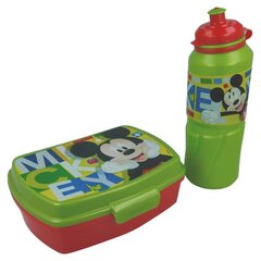 Mickey Mouse pusdienu kastīte + dzeramā glāze, 530 ml цена и информация | Посуда для хранения еды | 220.lv