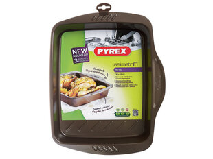 Nepiedegošs Trauks Cepeškrāsnij Pyrex Asimetria Cinkots tērauds: Parametri - 30 x 24 cm cena un informācija | Cepamais papīrs, trauki, formas | 220.lv