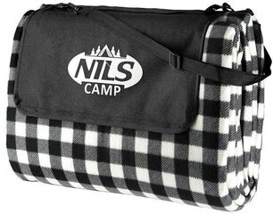 Плед для пикника Nils Camp NC2310, 300x200 см, черный/белый цвет цена и информация | Туристические матрасы и коврики | 220.lv