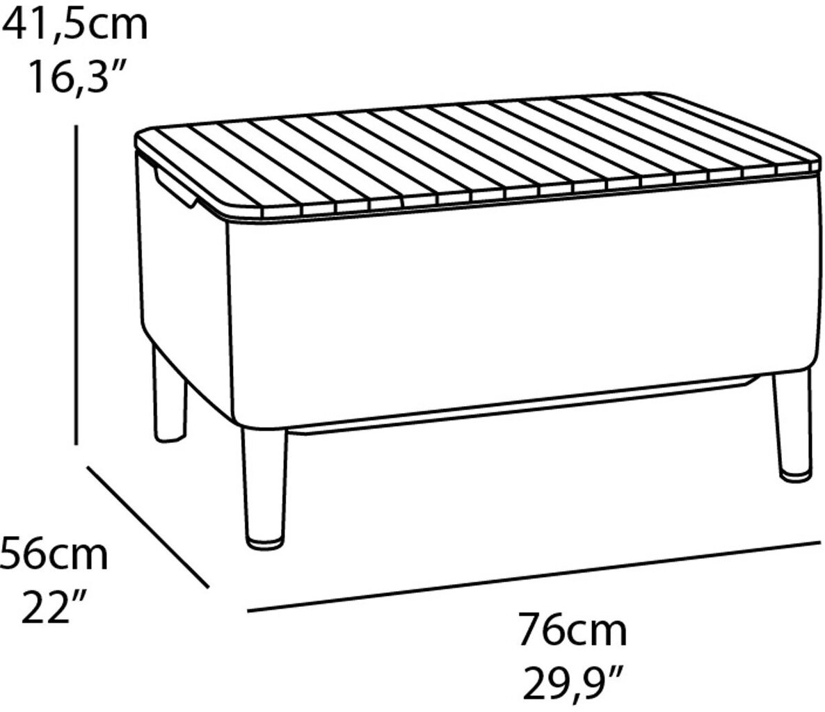 Dārza mēbeļu komplekts Salemo Balcony Set brūns цена и информация | Dārza mēbeļu komplekti | 220.lv