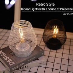 Galda lampa retro stilā, bezvadu cena un informācija | Galda lampas | 220.lv