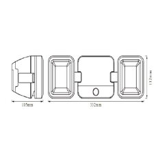 AKUMULATORA LED PROŽEKTORS DOUBLE WT LEDV цена и информация | Уличное освещение | 220.lv