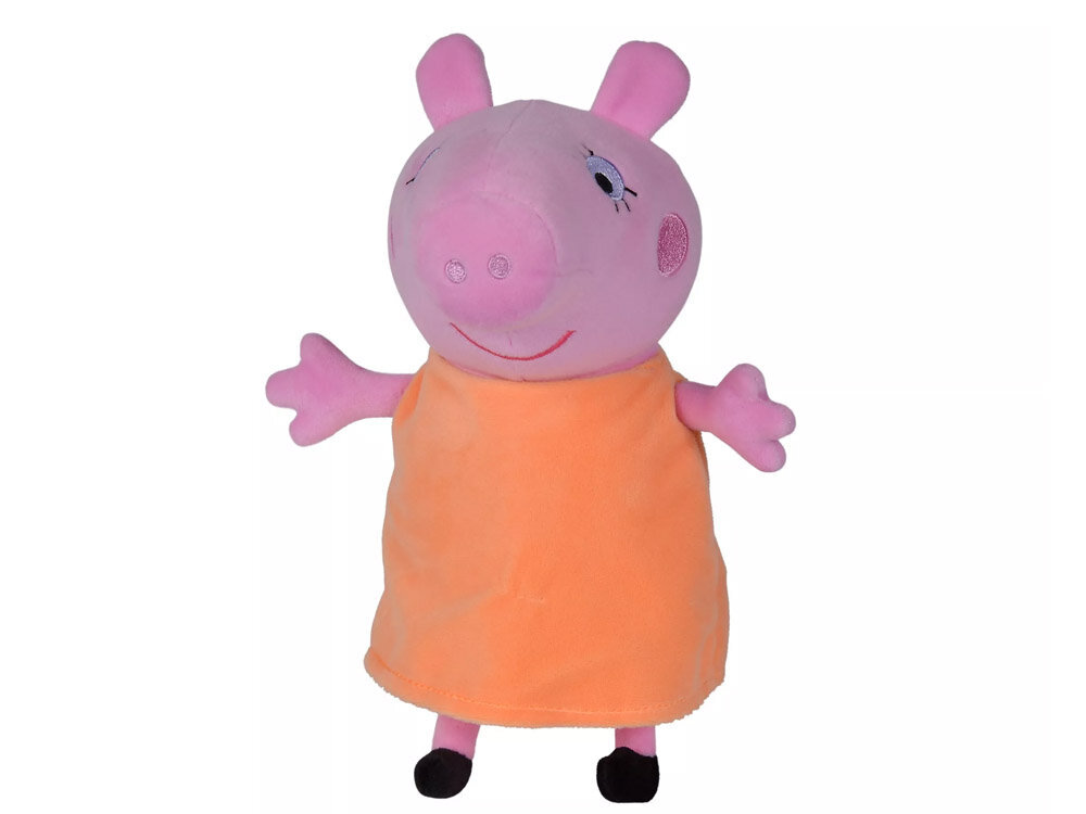 Plīša rotaļlietu komplekts automašīnā, Peppa Pig cena un informācija | Mīkstās (plīša) rotaļlietas | 220.lv