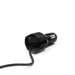 Tkn-Connect Micro Usb / Extra Usb Auto lādētājs melns cena un informācija | Auto piederumi | 220.lv