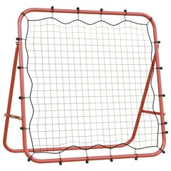 regulējams futbola atsitiena tīkls, 96x80x96 cm, tērauds un PE цена и информация | Футбольные ворота и сетки | 220.lv