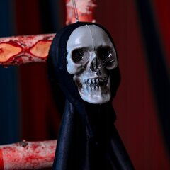 Piekaramais galvaskauss galvaskauss Halloween rotājums biedējošs ornaments melns цена и информация | Праздничные декорации | 220.lv