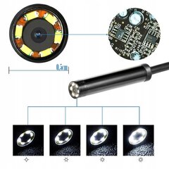 Inspekcijas endoskops, ar videokameru un USB pieslēgumu, 5 m cena un informācija | Smart ierīces un piederumi | 220.lv