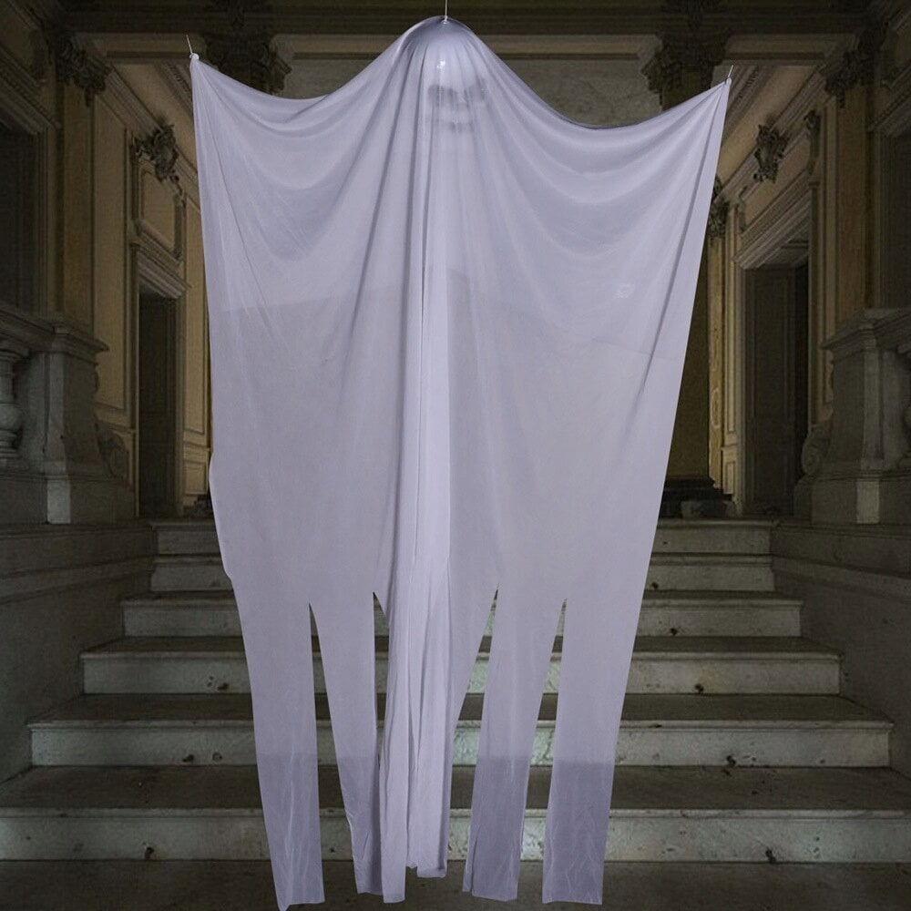 LARGE HANGING SPIRIT Halloween rotājums Spooky Ghost White Ornament 2 cena un informācija | Svētku dekorācijas | 220.lv