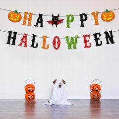 Liela Happy Halloween ķēdes rotājums 17 El piekariņi cena un informācija | Svētku dekorācijas | 220.lv