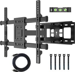 BONTEC melns TV kronšteins 32-84", maks. VESA 600 x 400 mm cena un informācija | TV kronšteini | 220.lv