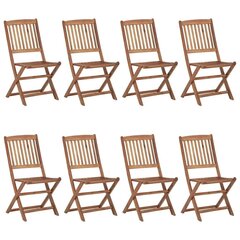 Saliekamie dārza krēsli ar spilveniem , 8 gab. cena un informācija | Dārza krēsli | 220.lv