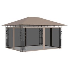 - dārza mēbeles ar kukaiņu sietu un spuldzēm, 4x3x2,73m, 180g / m² цена и информация | Беседки, навесы, тенты | 220.lv