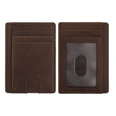 Rfid maks Slim Leather Card case Dokumenti 4 cena un informācija | Vīriešu maki, karšu maki | 220.lv