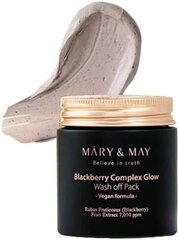 Mary&May - Blackberry Complex Glow Washoff Pack, 125g - maska ​​ar māliem ar izgaismojošu efektu cena un informācija | Sejas maskas, acu maskas | 220.lv