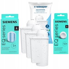 3x Wessper filtrs Siemens EQ kafijas automātam + 2x oriģinālās Siemens TZ tabletes cena un informācija | Kafijas automātu piederumi | 220.lv