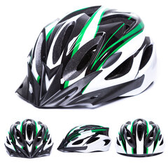 velosipēdu ķivere regulējama velosipēdu ķivere balta/zaļa цена и информация | Шлемы | 220.lv