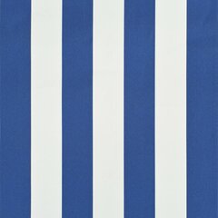 markīze, 400x120 cm, zila ar baltu cena un informācija | Saulessargi, markīzes un statīvi | 220.lv