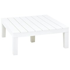 dārza galds, balts, 78x78x31 cm, plastmasa цена и информация | Столы для сада | 220.lv