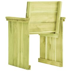 Dārza krēsls, kas piesūcināts ar priedes malku cena un informācija | Dārza krēsli | 220.lv