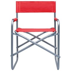režisora krēsli, 2 gab., tārauds, sarkani cena un informācija | Dārza krēsli | 220.lv