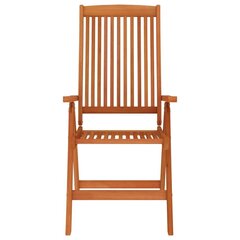 saliekami dārza krēsli, 8 gab., eikalipta masīvkoks cena un informācija | Dārza krēsli | 220.lv