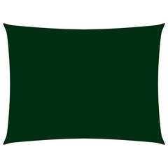saulessargs, 4x6 m, taisnstūra, tumši zaļš oksforda audums cena un informācija | Saulessargi, markīzes un statīvi | 220.lv
