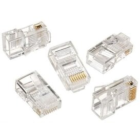 Tech Zone RJ45 сетевой кабель RJ45 коннектор 50 шт цена и информация | Tech Zone Бытовая техника и электроника | 220.lv