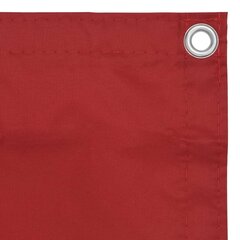 balkona aizslietnis, 120x500 cm, sarkans audums cena un informācija | Saulessargi, markīzes un statīvi | 220.lv