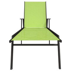 sauļošanās zvilnis, tērauds un tekstilēns, zaļš cena un informācija | Sauļošanās krēsli | 220.lv