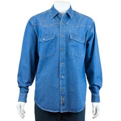 Vīriešu džinsu krekls NORDIC, taisns siluets - Ar garām piedurknēm 4653-47 cena un informācija | Vīriešu krekli | 220.lv