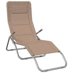Sauļošanās krēsli , 2 gab., brūns cena un informācija | Sauļošanās krēsli | 220.lv