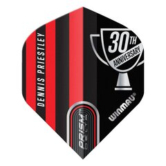 Šautriņu spārni Winmau Prism Delta Dennis Priestley 30th Anniversary, biezums 100 mikroni, krāsaini. cena un informācija | Šautriņmešana, dārts | 220.lv