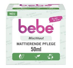 Matējošais Sejas Krēms Bebe, 50ml - Augstas Kvalitātes Formula bez Vācu Izcelsmes cena un informācija | Sejas krēmi | 220.lv