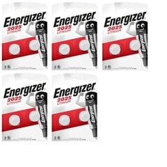 ENERGIZER baterija CR2025, LITHIUM, 10 gb cena un informācija | Baterijas | 220.lv