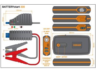 Akumulātora lādēšanas ierīce Osram cena un informācija | Auto 12V el. piederumi | 220.lv